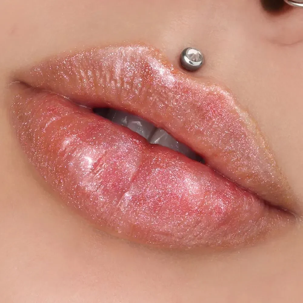 NEW JEFFREE STAR The Gloss Lip Color Shockwave Pink Bronze Light Tint Glitter